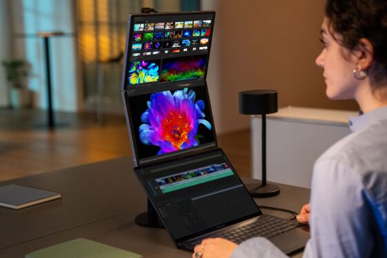 This OLED portable monitor can fold right in half