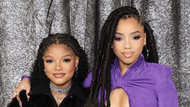 Watch Halle Bailey Show Off Her Baby Bump While Dancing With Her Sister Chloe