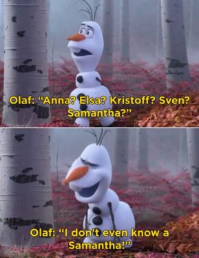 Why Olaf Says &quot;Samantha&quot; In Frozen 2, According To Josh Gad