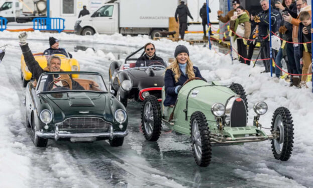 At St. Moritz, the Ferraris and Bugattis are small wonders