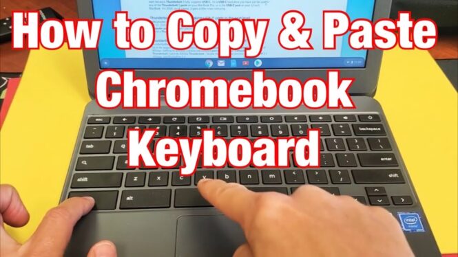 How to copy and paste on a Chromebook