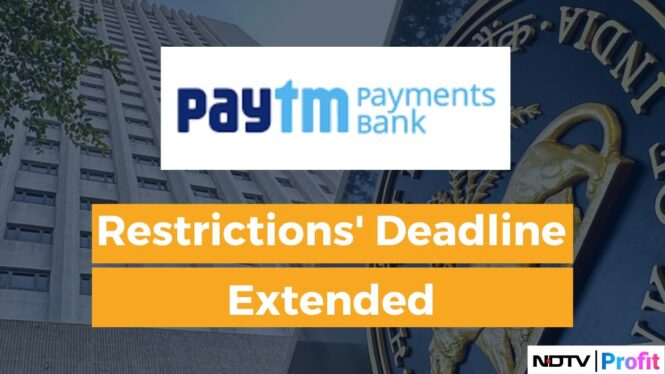 India’s central bank extends Paytm Payments Bank restrictions deadline