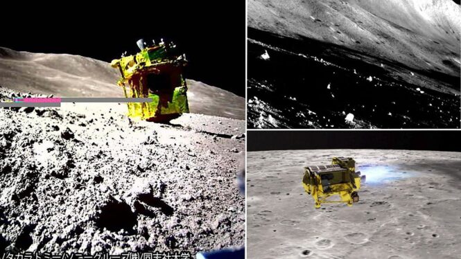 Japan’s lunar lander surprises team by waking up from cold lunar night
