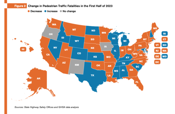 New data shows which states were more deadly for pedestrians in 2023