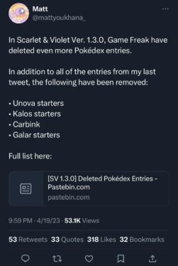 Pokémon Scarlet & Violet Pokédex Entry May Confirm Connection To Unova