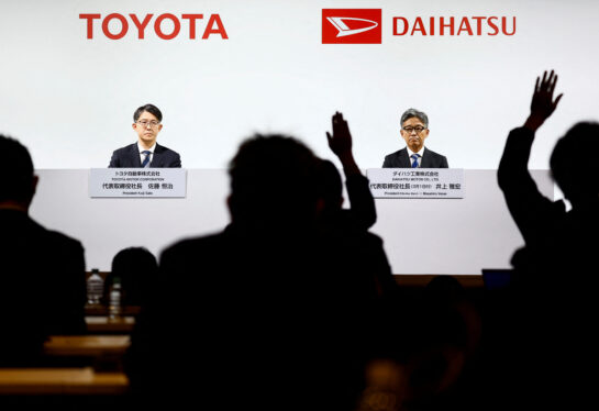 Toyota says president, chairman of scandal-hit Daihatsu unit to step down