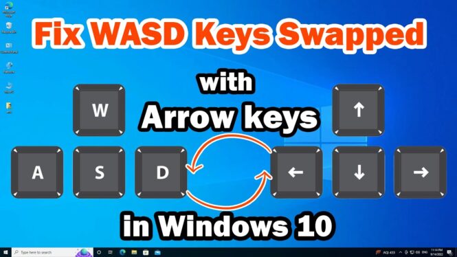 WASD and arrow keys swapped? Here’s how to fix it