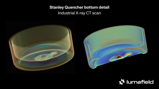 A CT Scan Shows Where the Lead Is Located in Stanley Cups