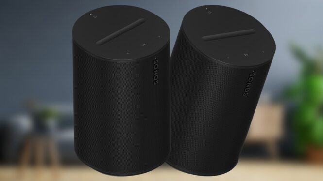 A two-pack of Sonos Era 100 smart speakers is $88 off right now