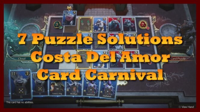 All Card Carnival trials solutions in Final Fantasy 7 Rebirth