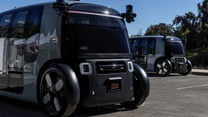 Amazon’s Zoox robotaxis will start driving faster, farther and at night in Las Vegas