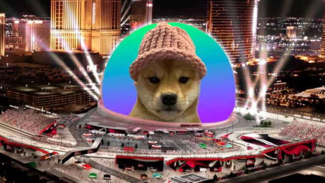 Crypto Bros Raise $650,000 to Put DogWifHat Meme on Vegas Sphere