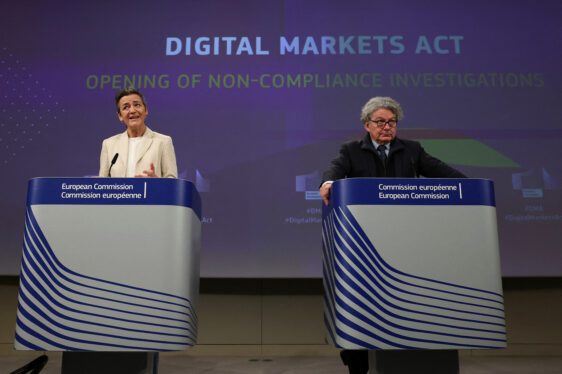 EU Regulators Say Apple, Google and Meta Are in ‘Non-Compliance’ With Digital Markets Act