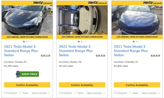 EV bargains to be found as Hertz sells off some of its electric cars