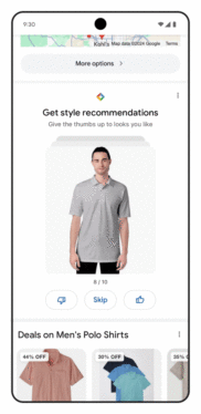 Google will let you swipe right or left on clothes to get better fashion recommendations