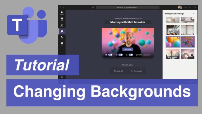 How to change your background in Microsoft Teams