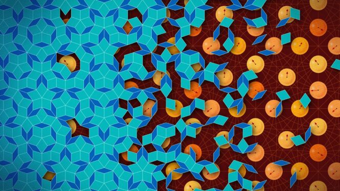 Never-Repeating Patterns of Tiles Can Safeguard Quantum Information