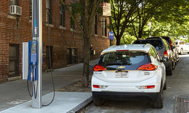 NYC’s curbside EV chargers are popular — and often blocked