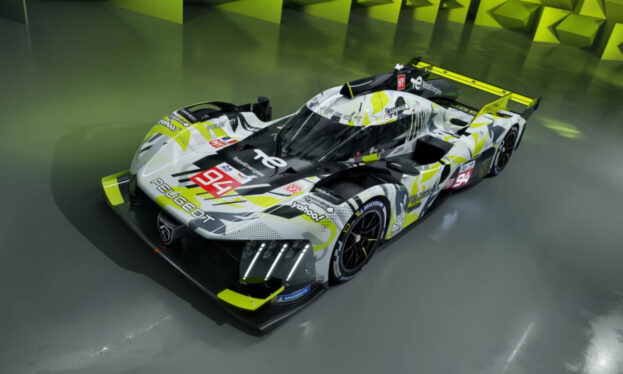 Peugeot 9×8 WEC racer installs a rear wing and a pack-of-lions livery