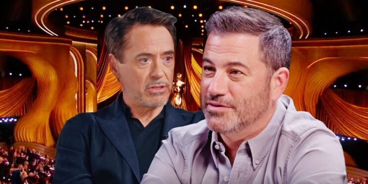 Robert Downey, Jr. & Jimmy Kimmel Awkward Exchange Leaves Oscar Viewers Cringing