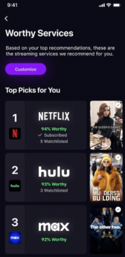 Watchworthy will now tell you which streaming services to cancel and which to keep