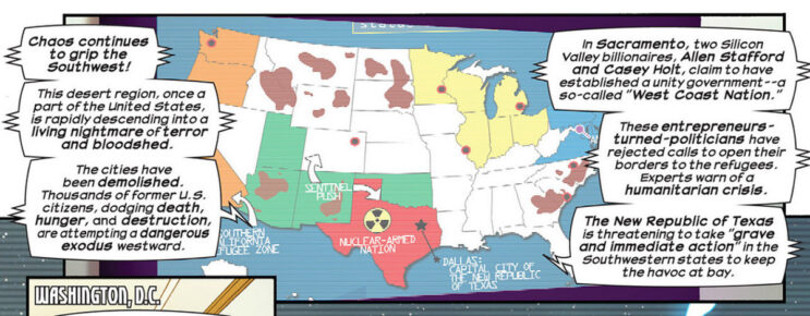 Civil War Movie’s America Map & State Alliances Explained