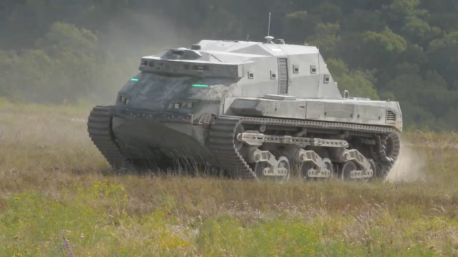 DARPA’s New 12-Ton Robot Tank Has Glowing Green Eyes for Some Reason