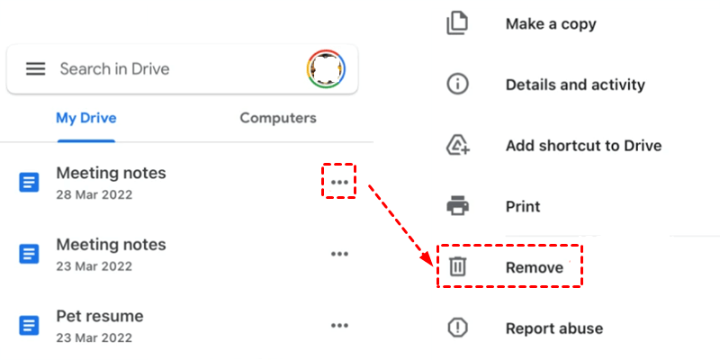 How to delete a file from Google Drive on desktop and mobile