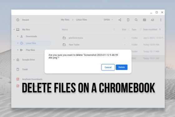 How to delete files on a Chromebook