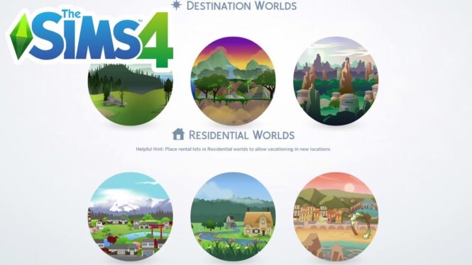 How to Vacation in a Residential World in The Sims 4