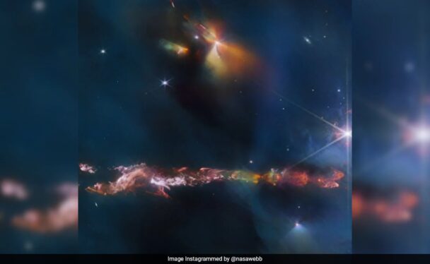 James Webb images capture the galactic winds of newborn stars