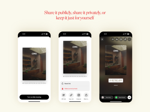 Retro, an actually good photo-sharing app for BFFs, launches collaborative journals