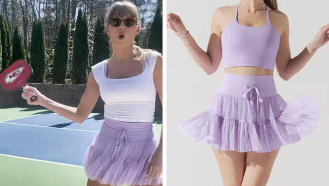 Taylor Swift Just Wore This Swiftie-Designed Pickleball Skirt (And It’s Still In Stock)