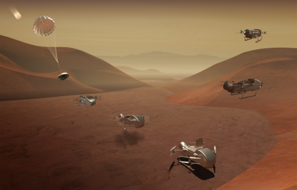 Watch how NASA plans to land a car-sized drone on Titan