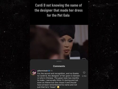 Cardi B Responds to Backlash After Referring to Met Gala Designer as ‘Asian’ Instead of His Name