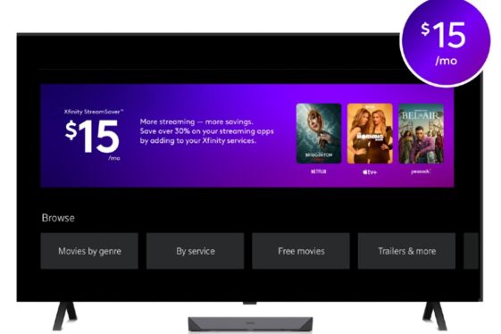 Comcast’s streaming bundle is $15/month for Netflix, Peacock, Apple TV+, and ads