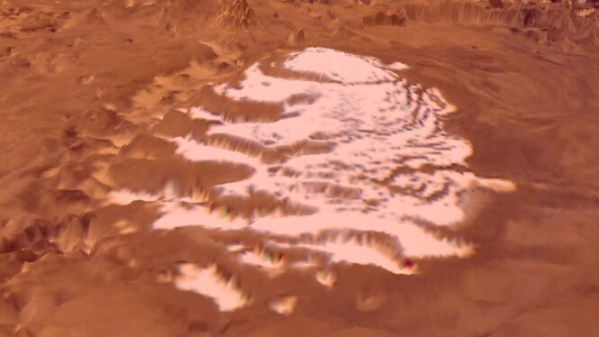 Daily Telescope: See carbon dioxide sublimating on Mars