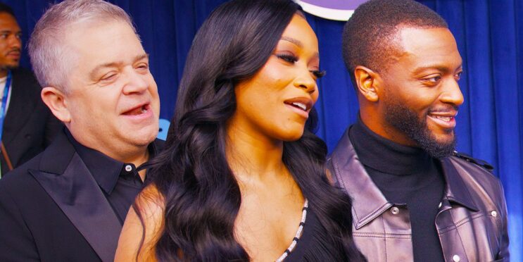 Keke Palmer, Patton Oswalt & Aldis Hodge Tease Upcoming Projects On Amazon Upfronts Red Carpet