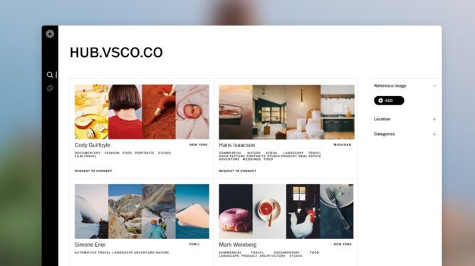 Photo editing app VSCO launches marketplace to connect photographers with brands