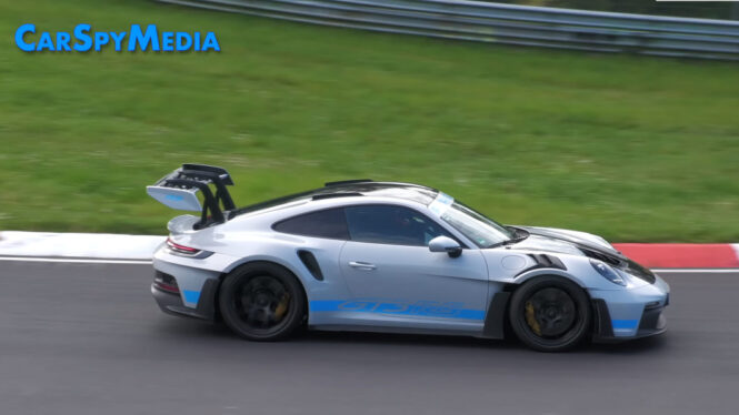 Porsche GT2 RS mule hits the ‘Ring wearing GT3 RS bodywork