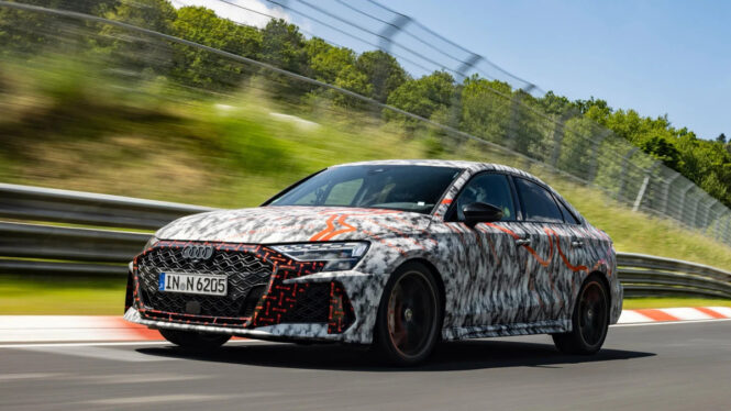 2025 Audi RS 3 sets new ‘Ring lap record for compact cars