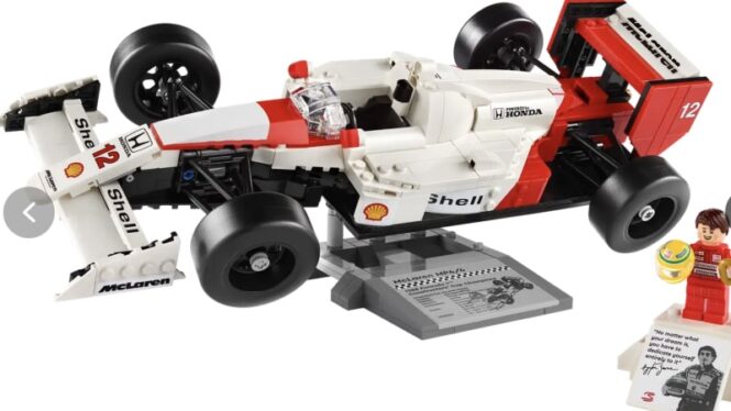 Ayrton Senna’s famous Formula 1 McLaren racer receives the Lego treatment