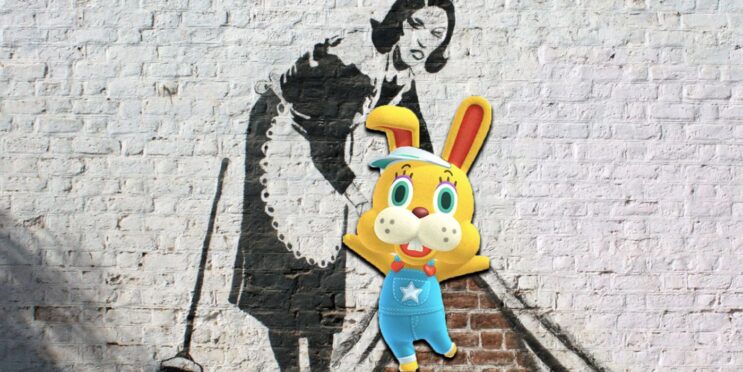 Banksy Comes To Animal Crossing With Player’s Spectacular Custom Island Graffiti