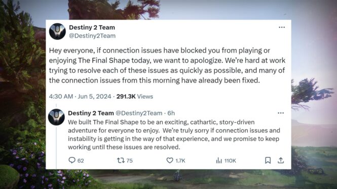 Bungie apologizes for rough Destiny 2: The Final Shape launch: ‘We’re truly sorry’