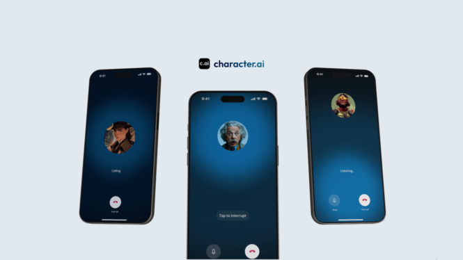 Character.ai lets you talk to your favorite (synthetic) people on the phone – which isn’t weird at all