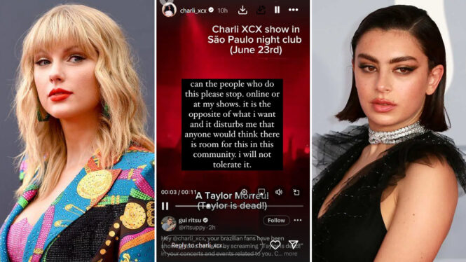 Charli XCX Tells Fans to Quit Screaming ‘Taylor Swift Is Dead’ at Her Shows: ‘I Will Not Tolerate It’
