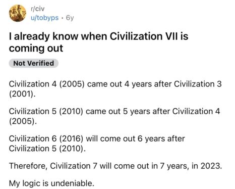 Civilization 7 finally announced, but you’ll have to wait for more info
