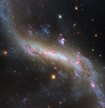 Hubble Examines a Barred Spiral’s Light