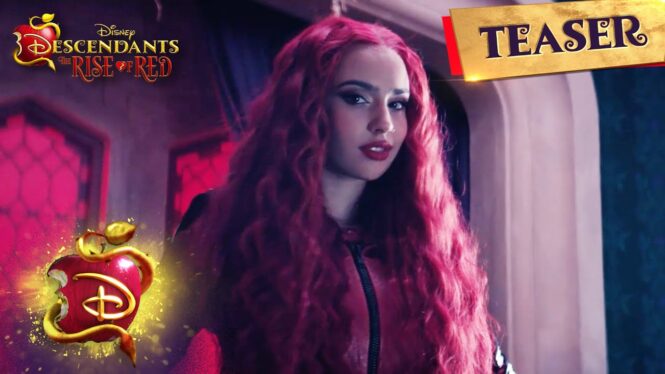 Queen of Hearts’ Daughter Caught ‘Red’-Handed in Fiery New Music Video From ‘Descendants: The Rise of Red’