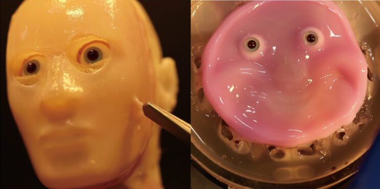 Scientists Make ‘Living’ Skin for Smiling Robots in Horrifying Vision of the Future